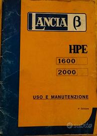 Libretto uso e manutenzione Lancia HPE