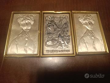 Quadri vintage oro argento