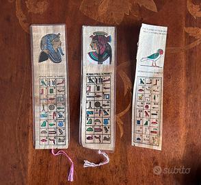 3 segnalibri Museo Egizio di Torino originali