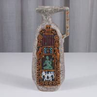 Bottiglia di pietra fratelli Marchi dipinta a mano