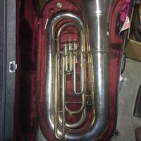 Tuba YAMAHA YBB  201S Sib BB silver argentata