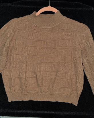 Maglione dolcevita da donna, taglia M, colore Beig