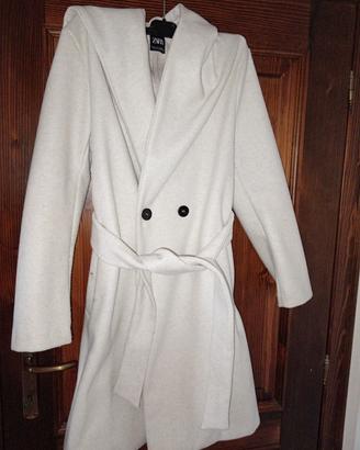 Cappotto Zara con Cappuccio - Bianco Panna  S