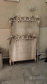 letto antico in ferro battuto