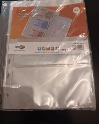 fogli e tasche banconote