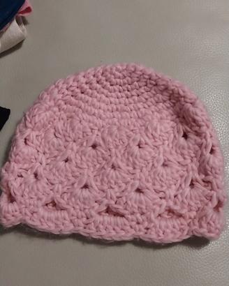 Cappello in lana rosa