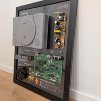 PS1 originale in cornice quadro PlayStation 1
