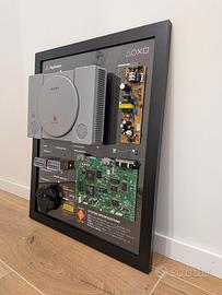 PS1 originale in cornice quadro PlayStation 1