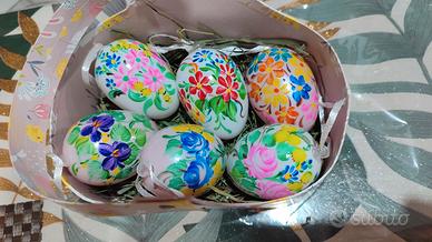 uova pasquali decorate a mano 