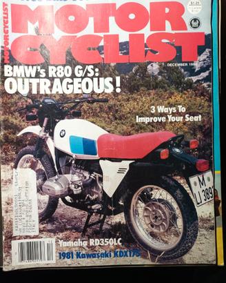 rivista MOTOR CYCLIST dicembre 1980