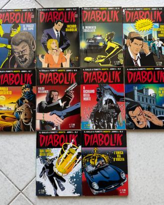 DIABOLIK INEDITO L (2011)  10 NUMERI no n. 1 - 9