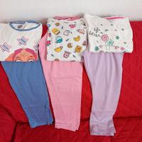 3 pigiami cotone 5/6 anni