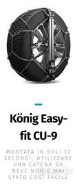 Catene da neve König Easy-fit CU-9 080