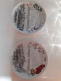 2 piatti Fornasetti design vintage serie limitata 