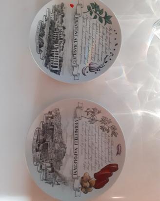 2 piatti Fornasetti design vintage serie limitata 