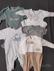 abbigliamento neonato autunno/inverno 1 mese 