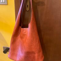 BORSA PELLE ROSSA