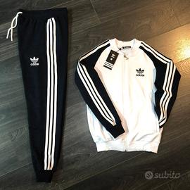 tuta adidas bianca e nera xxl nuova mai usata 