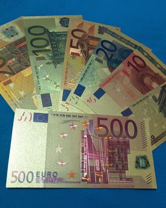 FINTE BANCONOTE LAMINATE COLORATE 7 PZ "€"B