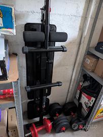 Panca Decathlon e 48 kg di pesi