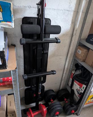 Panca Decathlon e 48 kg di pesi