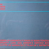 Service Book originale Ferrari 308 gtb-gts