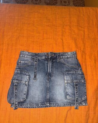 Gonna cargo di jeans bershka