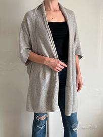 Cardigan grigio 100% cashmere michael kors s m