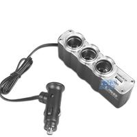 ADATTATORE PRESA ACCENDISIGARI AUTO 12V CON 3 INGR