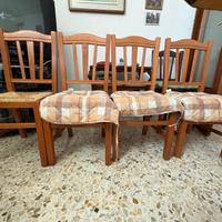 quattro sedie legno massiccio