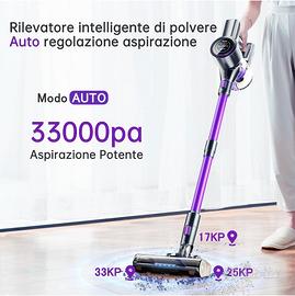 Aspirapolvere Senza Fili 33000Pa con Touch Screen LCD