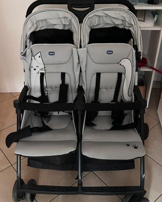 Passeggino gemellare fratellare Chicco Twin