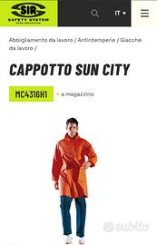 Impermeabile da lavoro SIR Sun City