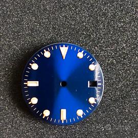 Quadrante Dial mm 28 Per Miyota 8215 Data Blu Vint