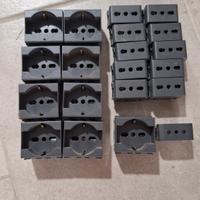 Placche (32) e frutti ABB ELOS SMART NERE