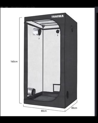 Grow box/tenda + 2 luci LED coltivazione