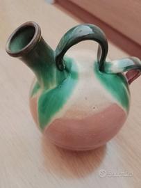 Vaso vintage  in terra cotta smaltata