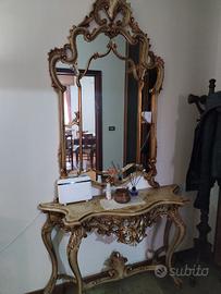 consolle con specchio stile 700