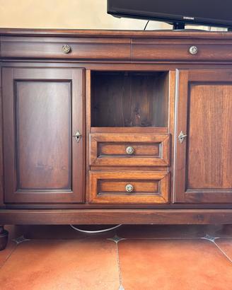 Mobile sala in legno stile classico