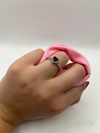 ANELLO PANDORA CUORE ROSSO