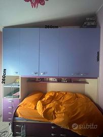 Due camerette complete a ponte