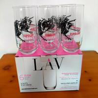 El Espolon Tequila 6 Bicchieri di Vetro Nuovi