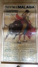 Poster Corrida Plaza de Toros Malaga 1970