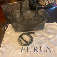 Furla borsa vera pelle martellata