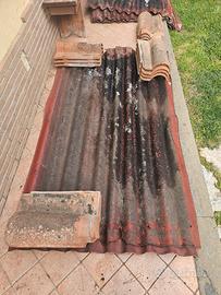 lastre da copertura ondulate rosse 