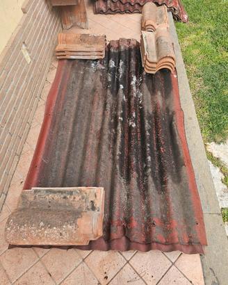 lastre da copertura ondulate rosse 