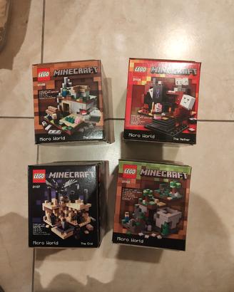 Set Lego Minecraft - 21102, 21105 21106 21107