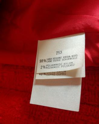 tailleur donna rosso valentino 