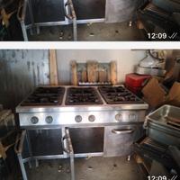 Cucina professionale 6 fuochi