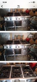Cucina professionale 6 fuochi